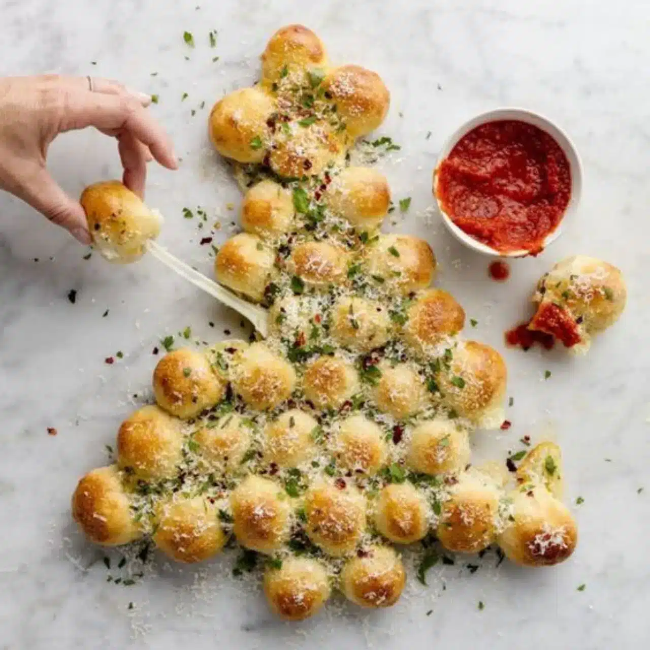 Sapin Noël mozzarella