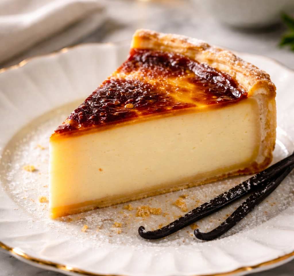 Flan pâtissier avec 2 gousses de vanille