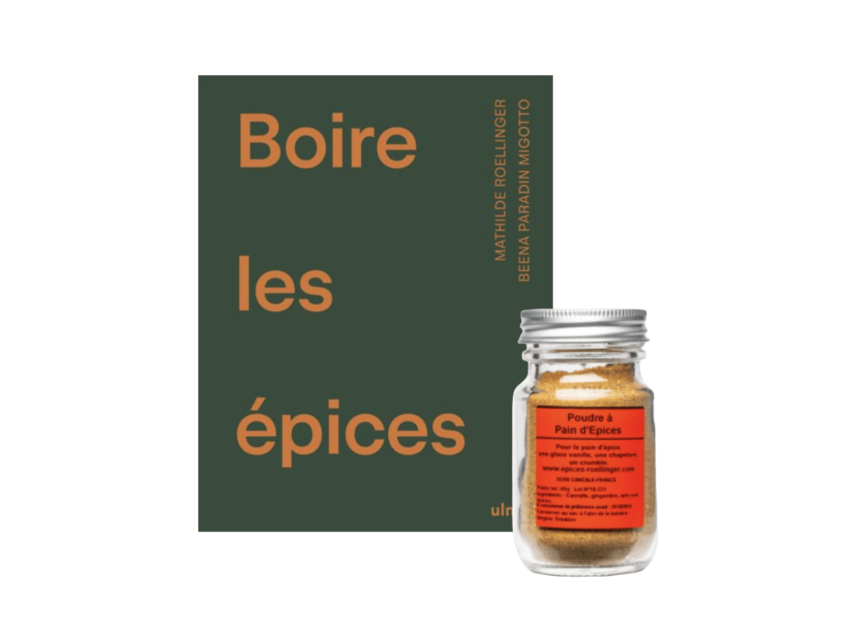 Livre et flacon boire les épices