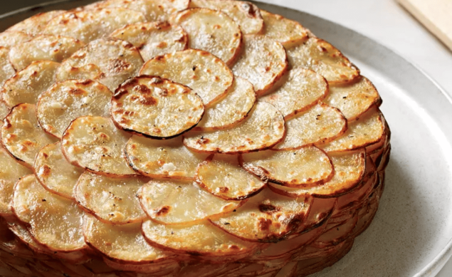 Gratin de pommes de terre en fleur