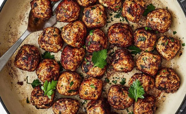 Les boulettes printanières porc, ricotta et épinard