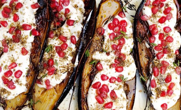 Aubergines rôties