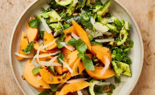 Salade melon courgette Ottolenghi