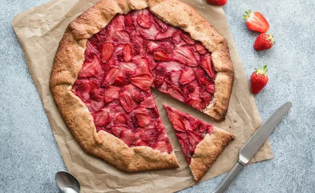Tarte rustique aux fraises