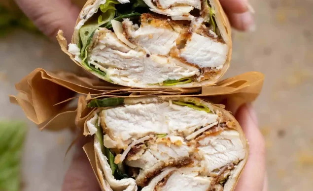 Wrap poulet salade César